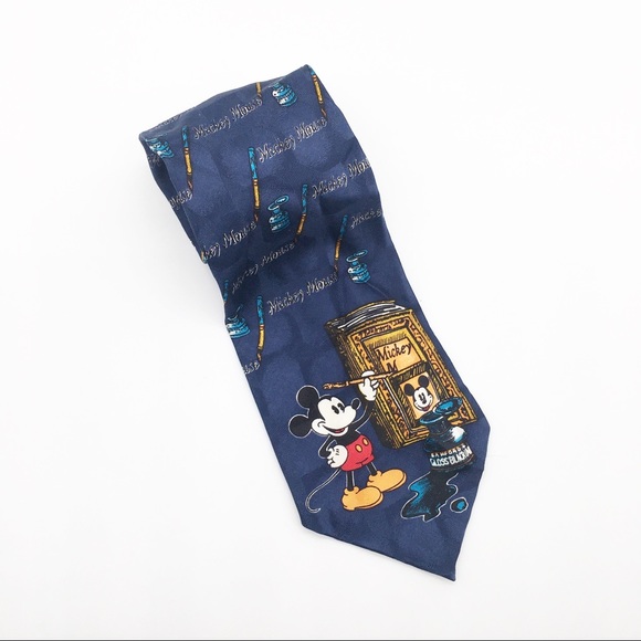 Vintage Atlas Design Disney paint Mickey silk tie - Picture 1 of 7